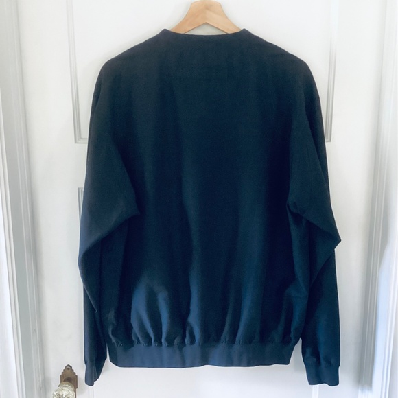 Duluth Trading Co. Men’s size M Bogey Black V-Neck LS Windbreaker Shirt Jacket - Picture 13 of 16